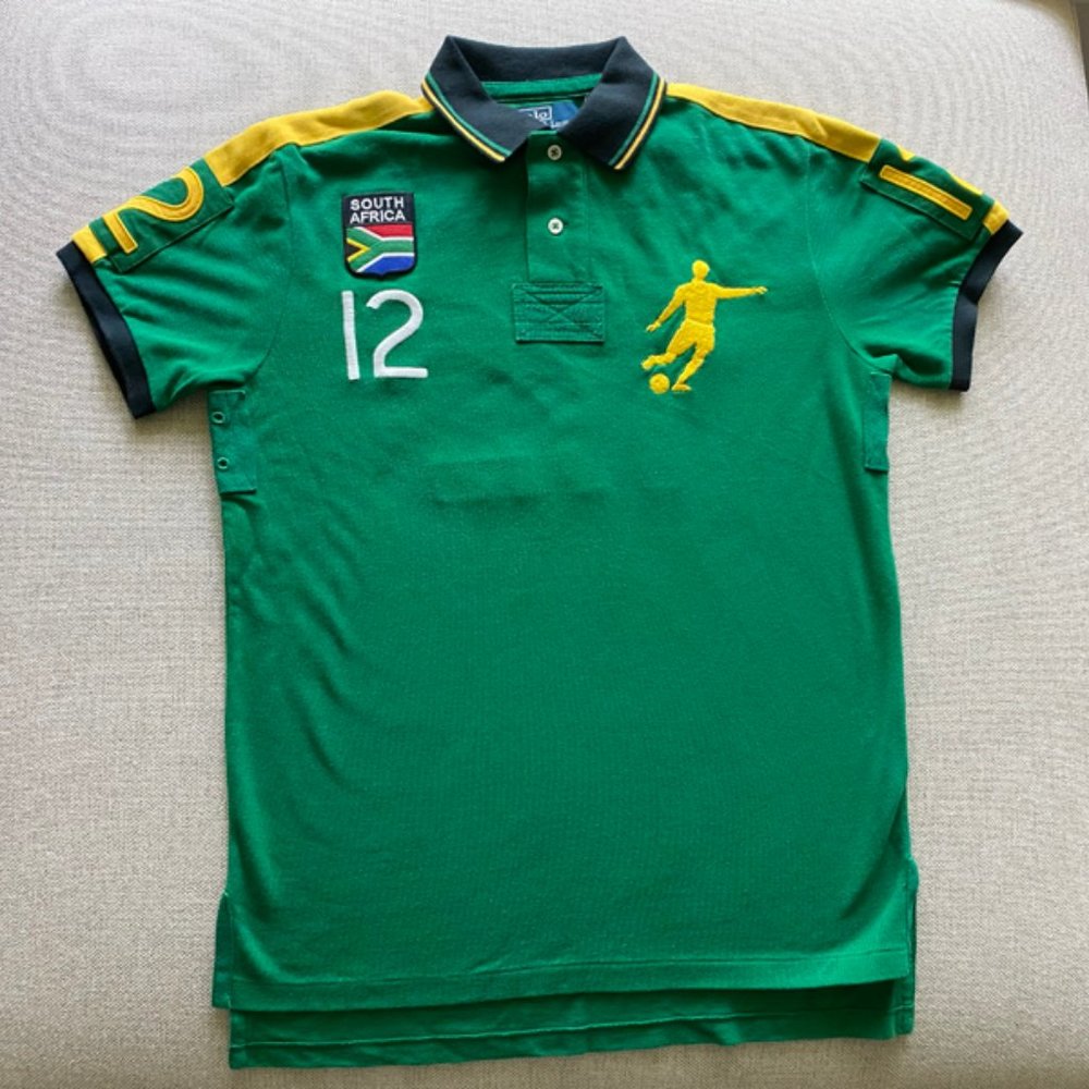 Polo Ralph Lauren Vintage New Men's 2010 World Cup South Africa Mesh Shirt Size…